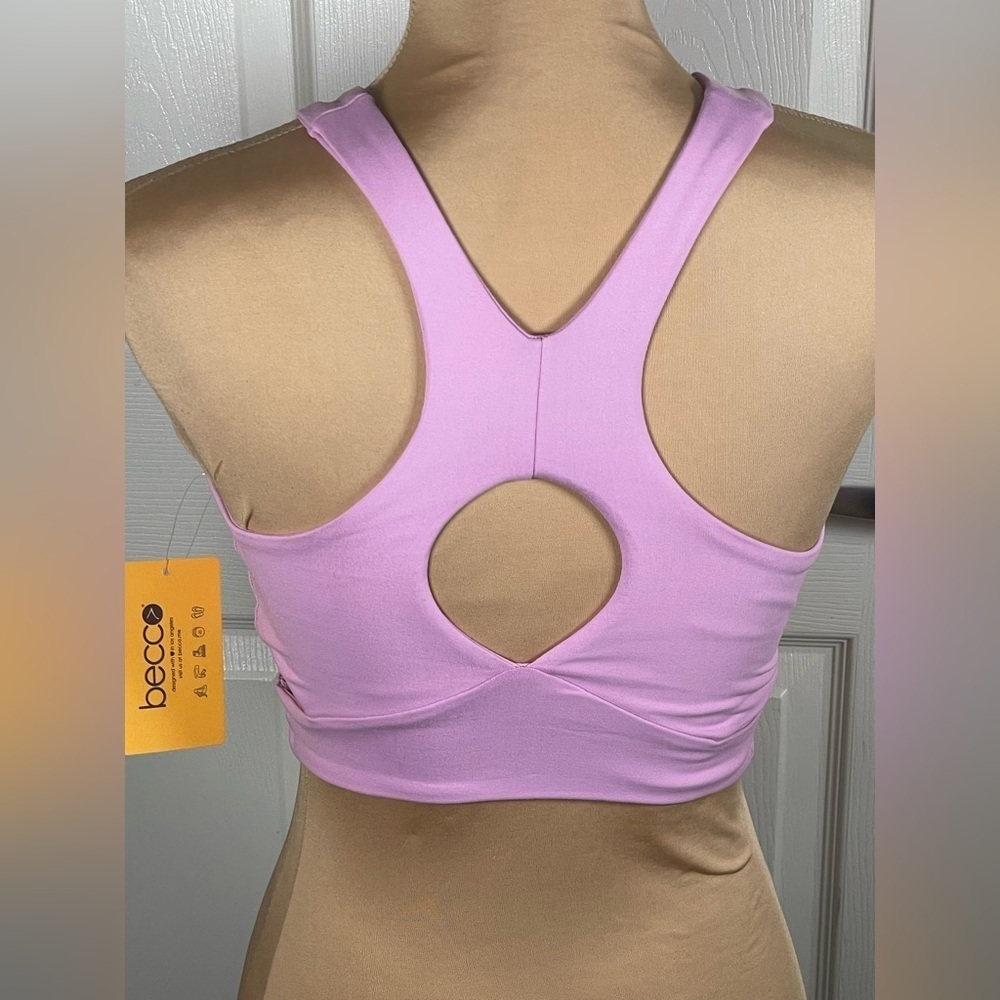 BECCA Lavender Sleeveless Sports Bra NWT XS - Picture 7 of 9